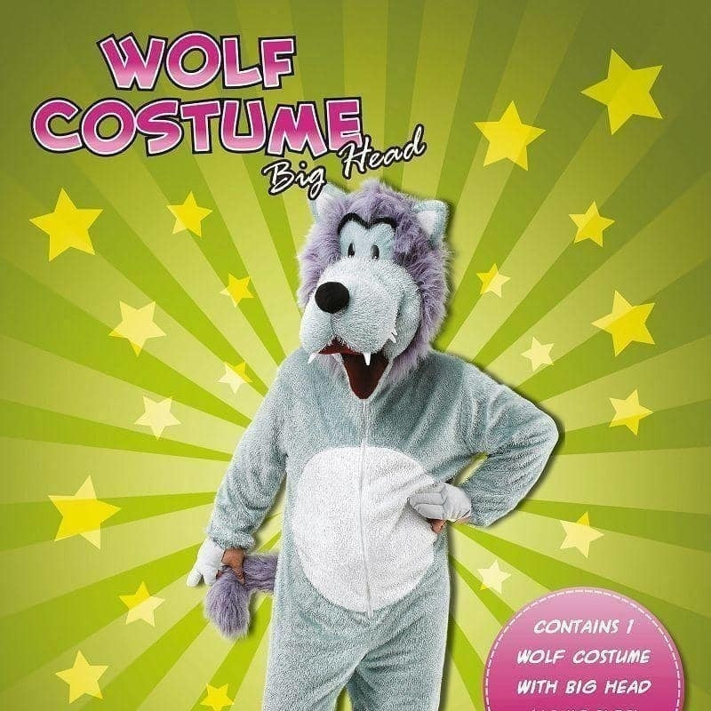 Wolf Costume Big Head Adult Unisex_2 