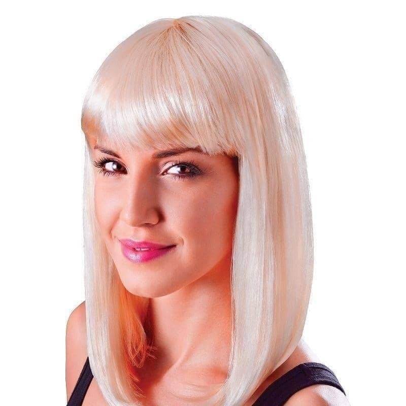 Womens Chic Doll Blonde Wigs Female Halloween Costume_1 BW851