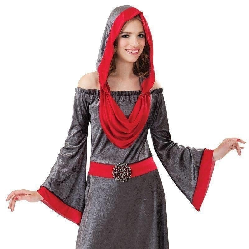 Womens Deathly Woman Adult Costume Female Uk Size 10 14 Halloween_1 AC544