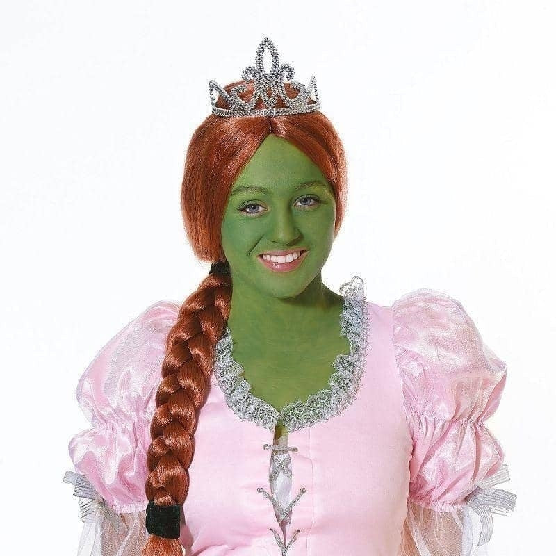 Womens Princess Wig With Tiara Wigs Female Halloween Costume_1 BW740