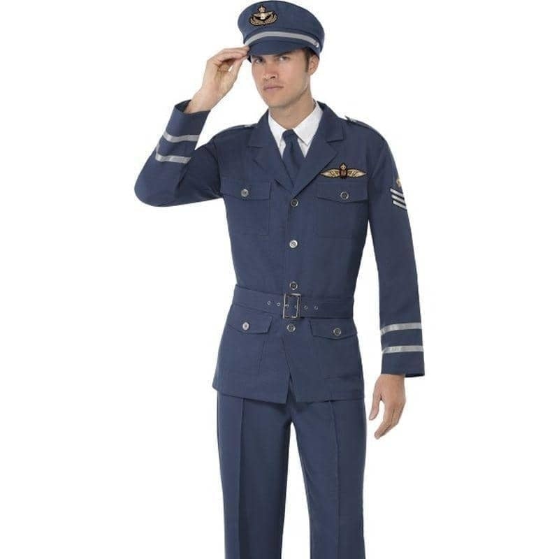 WW2 Air Force Captain Costume Adult Blue_1 sm-38830L
