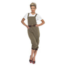 WW2 Land Girl Costume Adult Khaki_3 sm-44438L