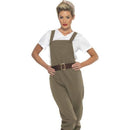WW2 Land Girl Costume Adult Khaki_1 sm-44438M