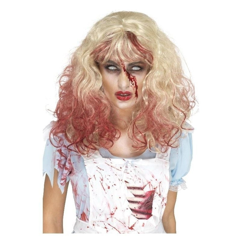 Zombie Bloody Alice Wig Adult Blonde_2 