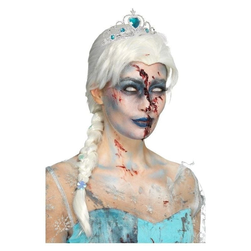 Zombie Frozen To Death Wig Adult White_2 