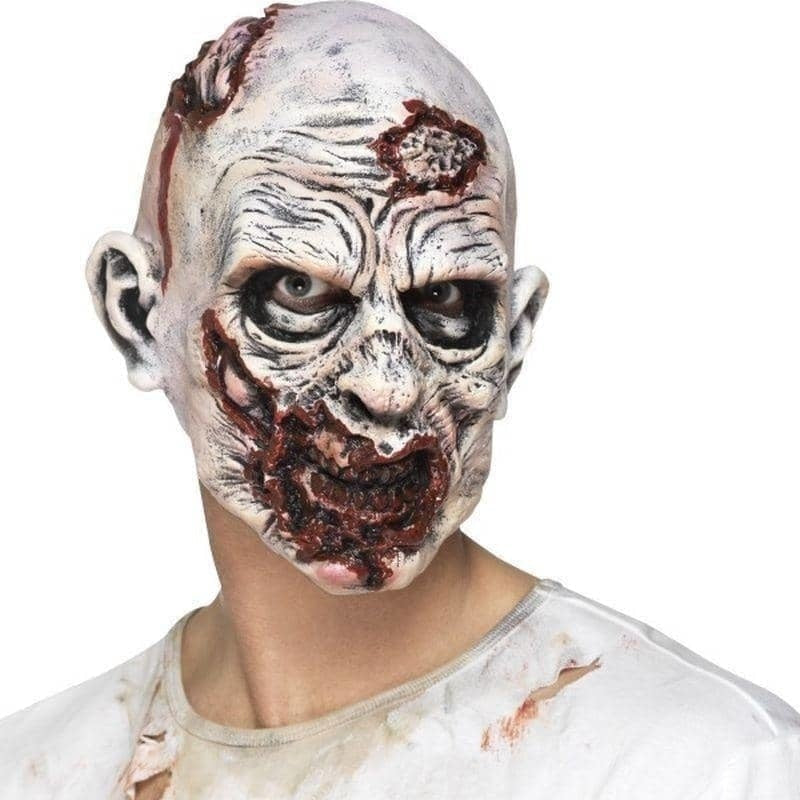 Zombie Overhead Mask Foam Latex Adult White Red_1 sm-45019