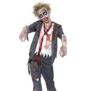 Zombie School Boy Costume Kids Grey White Red_1 sm-43022L