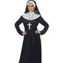 Nun Costume Adult Black White Womens Smiffys Saints & Sinners 9098