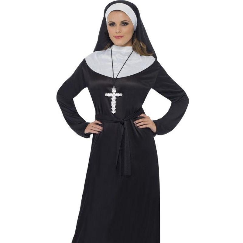 Nun Costume Adult Black White Womens Smiffys Saints & Sinners 9098