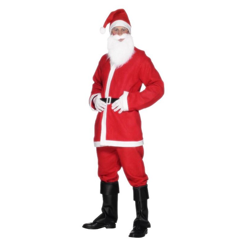 Santa Suit Costume Adult Red Mens Smiffys Christmas Costumes for Men 10593