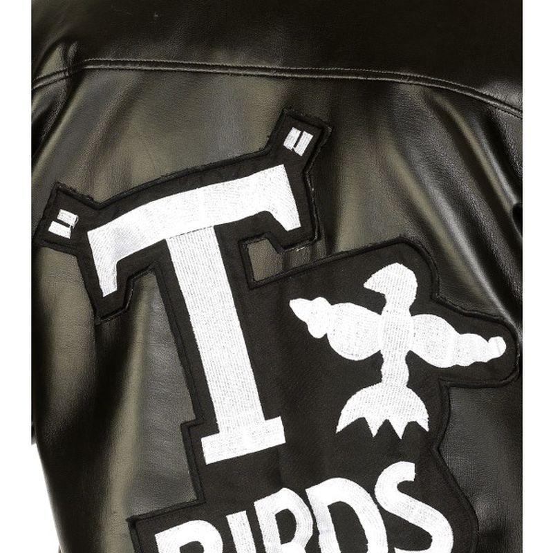 Grease T Birds Jacket Child Black Boys Smiffys Grease Licensed Fancy Dress 6194