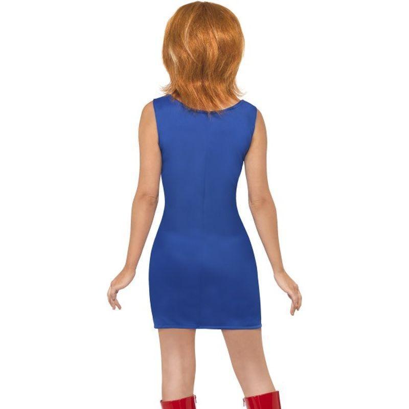Ginger Power 1990s Icon Costume Adult Blue Red White Womens Smiffys Heroes & Role Model 5517