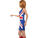 Ginger Power 1990s Icon Costume Adult Blue Red White Womens Smiffys Heroes & Role Model 5518