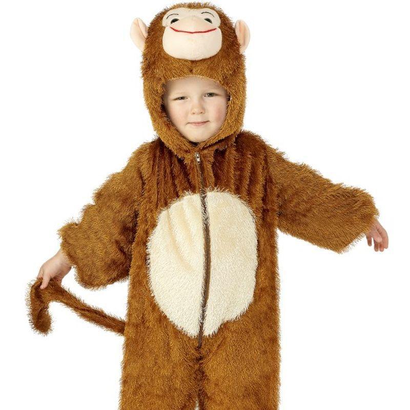 Monkey Costume Kids Brown White Boys Smiffys Childrens Animal Costumes 8813