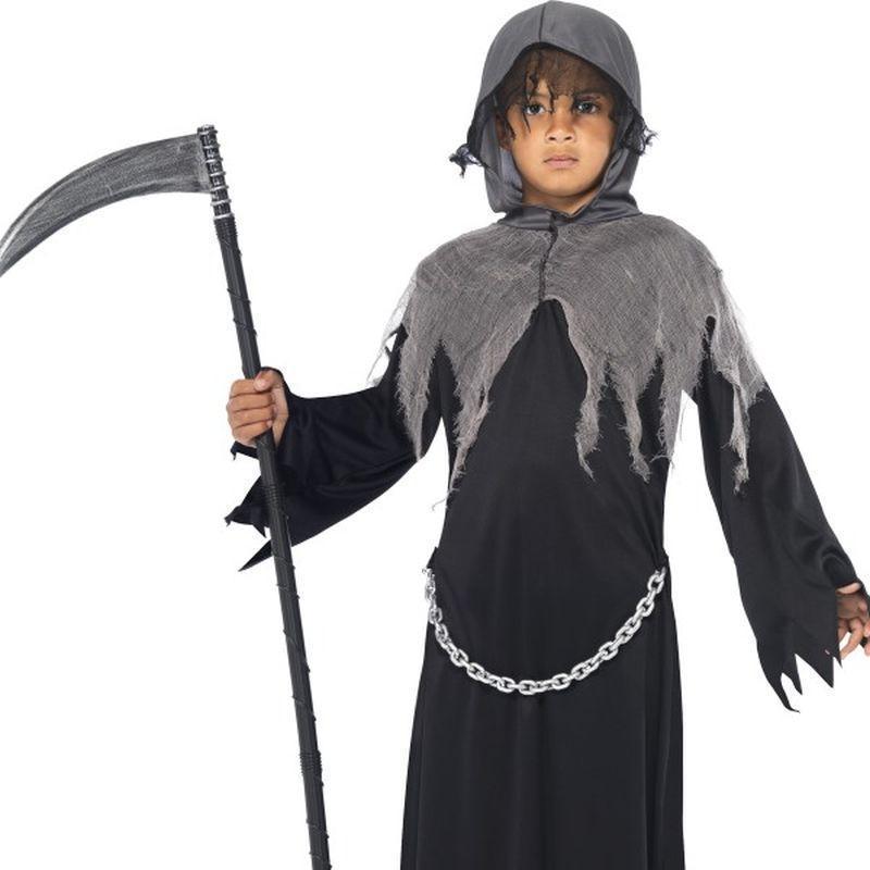 Grim Reaper Costume Teen Black Boys Smiffys Halloween Costumes & Accessories 6239