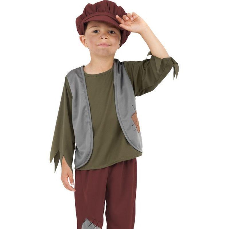 Victorian Poor Boy Costume Child Green Boys Smiffys Boys Costumes 12392