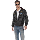 Top Gun Bomber Jacket Adult Mens Smiffys Top Gun Licensed Fancy Dress 12066