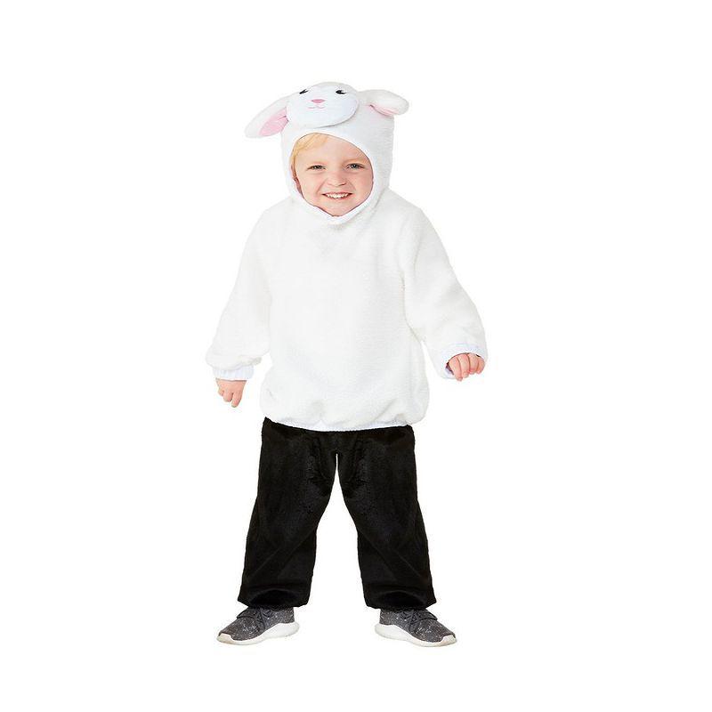 Toddler Lamb Costume Toddler White Smiffys Children's Animal Fancy Dress 14803