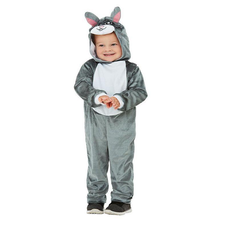 Toddler Bunny Costume Toddler Grey Smiffys Children's Animal Fancy Dress 14807