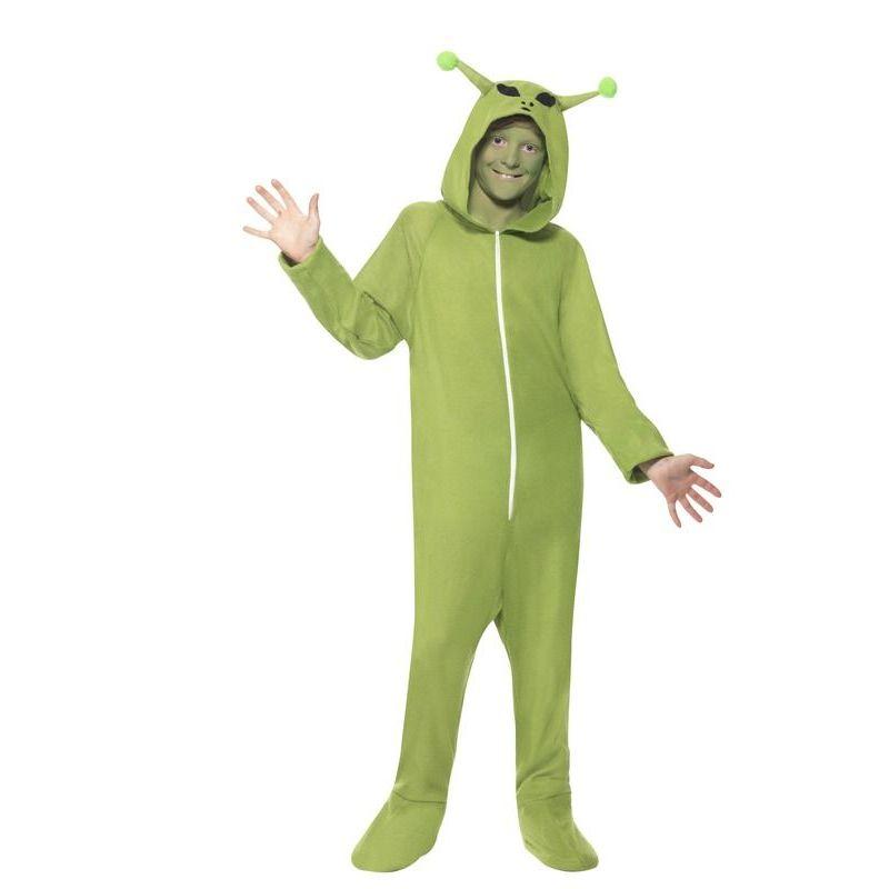 Alien Costume Child Green Smiffys Halloween Child Fancy Dress 15464