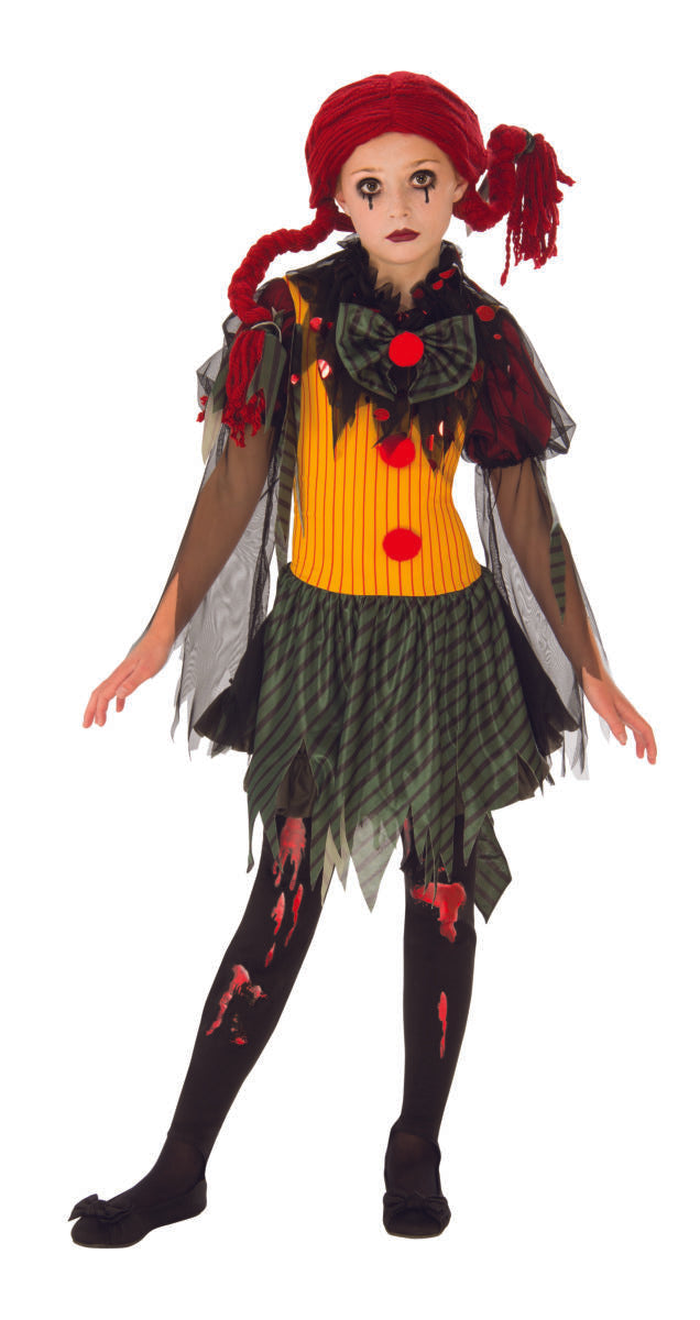 Zombie Girl Clown Costume Childrens Rubies