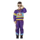 80s Relax Costume, Purple Smiffys Boys Fancy Dress 19696