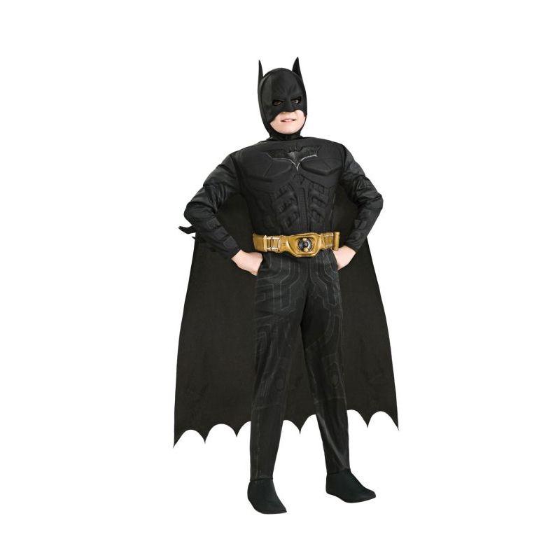 Batman Dark Knight Rises Childs Deluxe Muscle Chest Batman Costume With Mask Boys Rubies BATMAN 16876