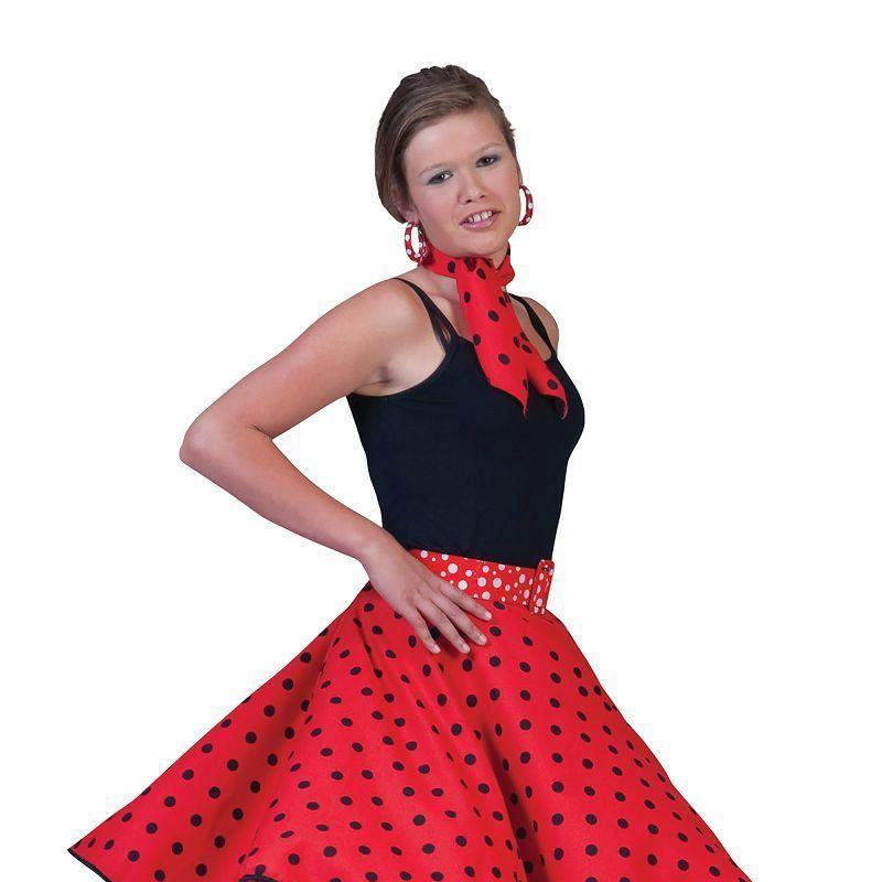 Womens Rock N Roll Skirt Red Adult Costume Female One Size Bristol Novelty Generic Ladies Costumes 13650