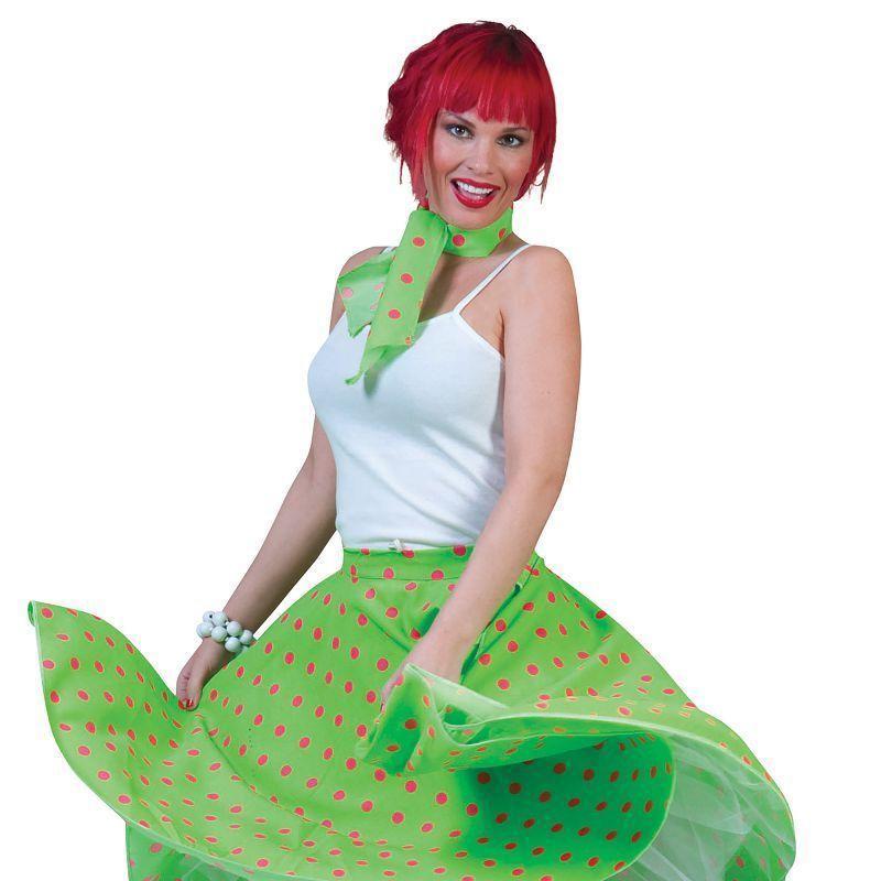 Womens Rock N Roll Skirt Light Green Adult Costume Female One Size Bristol Novelty Generic Ladies Costumes 13646