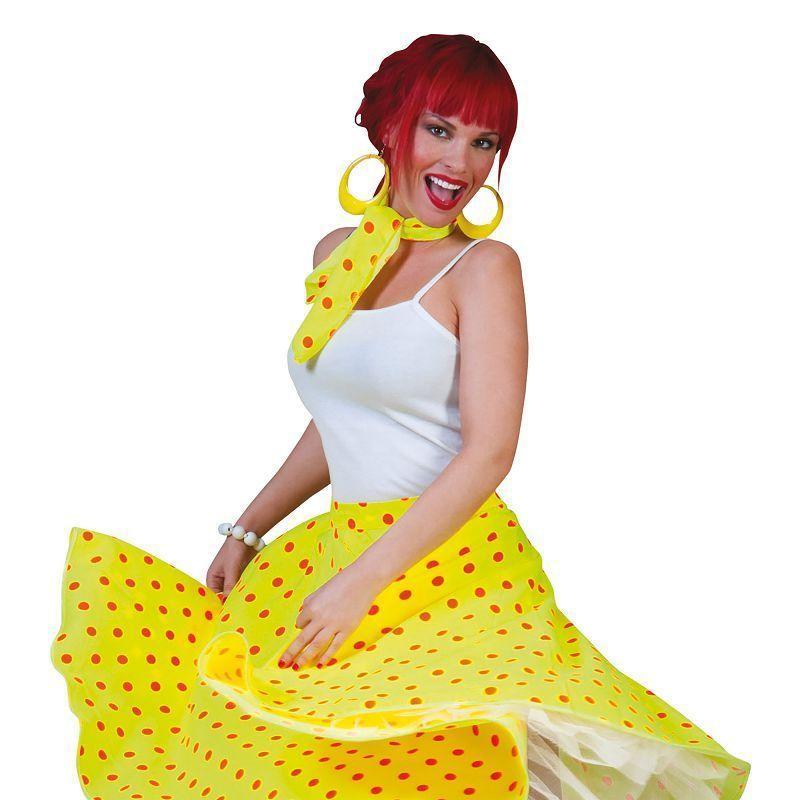 Womens Rock N Roll Skirt Yellow Adult Costume Female One Size Bristol Novelty Generic Ladies Costumes 13656