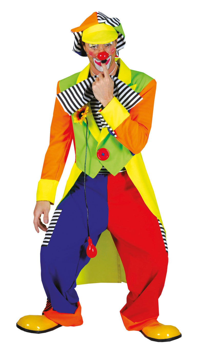 Clown Coat + Trousers 56 58 Adult Costume Male Uk Chest Size 46" 48" Waist Size 38" 40" Mens Bristol Novelty Male Costumes 674