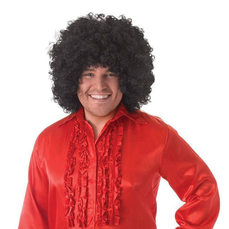 Mens Satin Shirt & Ruffles Red Adult Costume Male One Size Bristol Novelty Generic Mens Costumes 8394