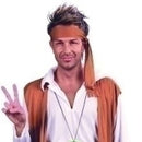 Mens Hippy Man Budget Adult Costume Male One Size Bristol Novelty Generic Mens Costumes 7993