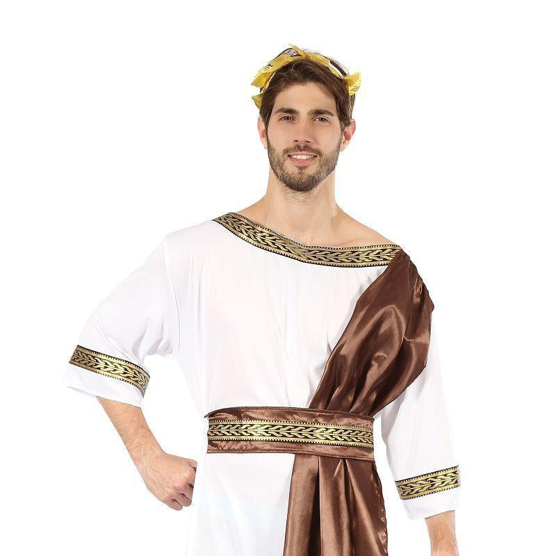 Mens Greek God with Brown Sash Adult Costumes Male One Size Bristol Novelty Generic Mens Costumes 7947