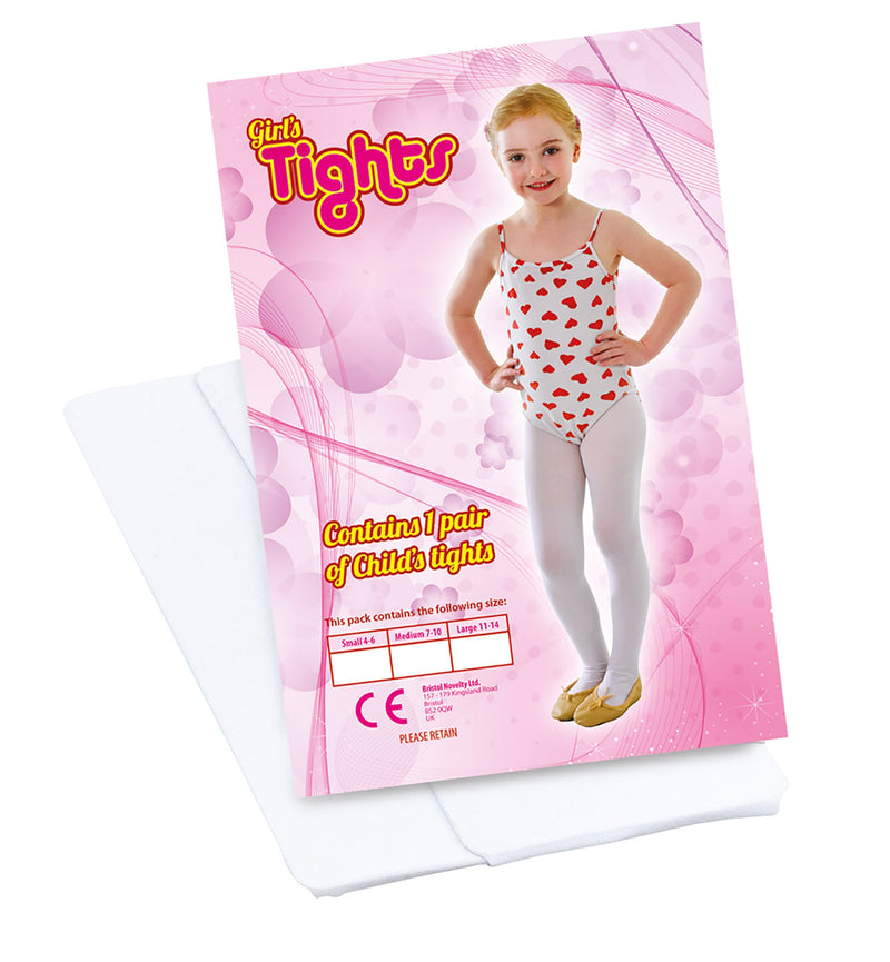 Childs Tights White 4 6 Small Costume Accessories Unisex 4 6years Small Bristol Novelty Costume Accessories 1034