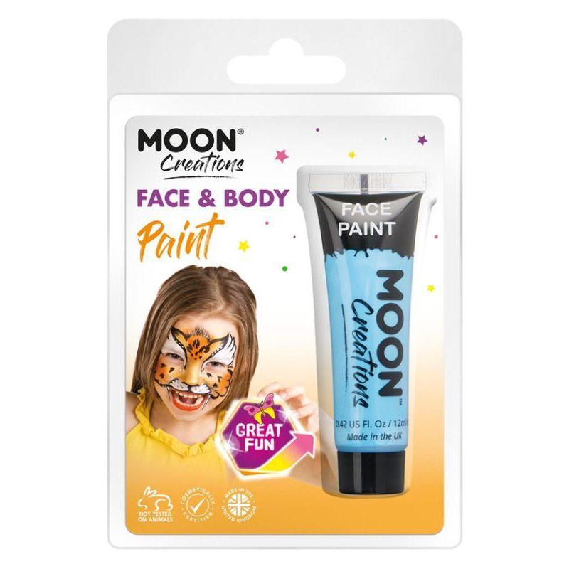 Moon Creations Face & Body Paint Light Blue Smiffys Halloween Fancy Dress Accessor 20578