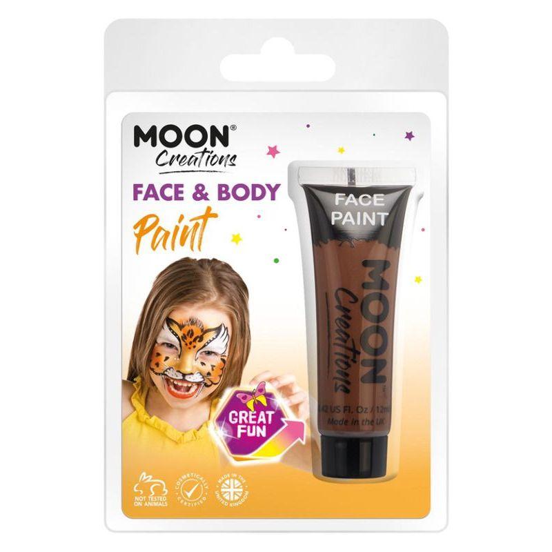 Moon Creations Face & Body Paint Brown Smiffys Cosmetics and Disguises 20746
