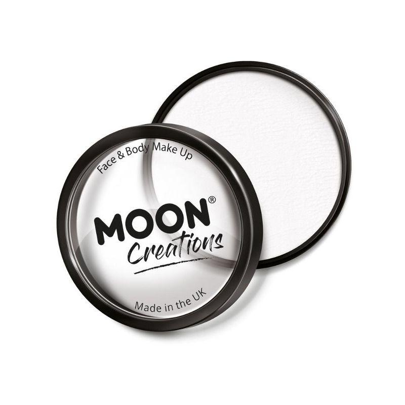 Moon Creations Pro Face Paint Cake Pot White Smiffys Point of Sale 21929