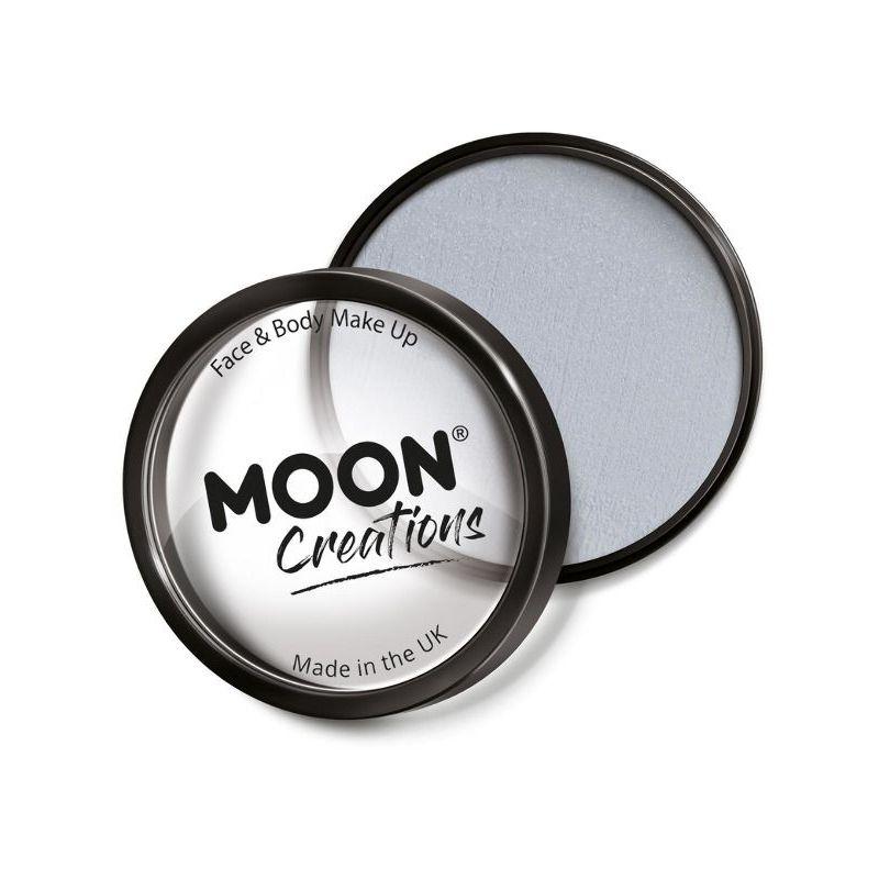 Moon Creations Pro Face Paint Cake Pot Light Grey Smiffys Moon Creations 21091