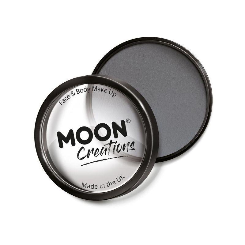Moon Creations Pro Face Paint Cake Pot Dark Grey Smiffys Moon Creations 21093
