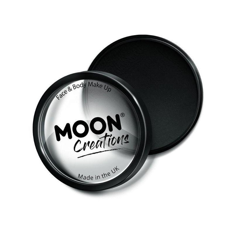 Moon Creations Pro Face Paint Cake Pot Black Smiffys CD-01 20476