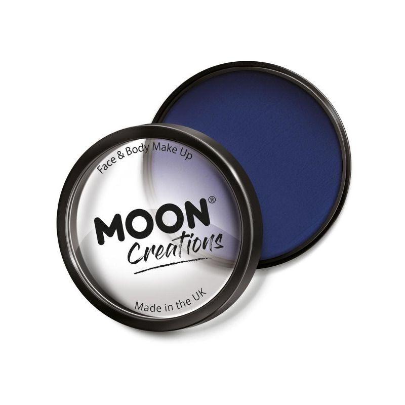 Moon Creations Pro Face Paint Cake Pot Dark Blue Smiffys Manic Panic Licensed Fancy Dress 20591