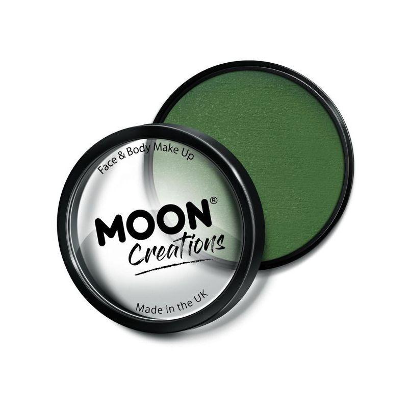 Moon Creations Pro Face Paint Cake Pot Army Green Smiffys Moon Creations 20919