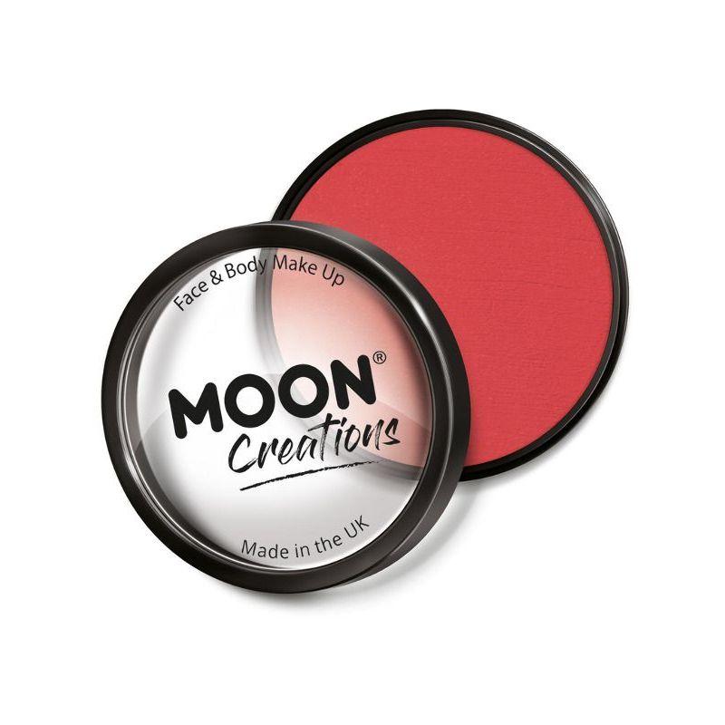 Moon Creations Pro Face Paint Cake Pot Bright Red Smiffys Moon Creations 21625