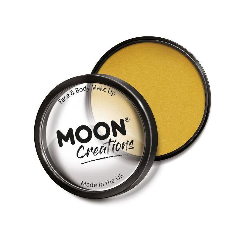Moon Creations Pro Face Paint Cake Pot Golden Smiffys Halloween Fancy Dress Accessor 20837
