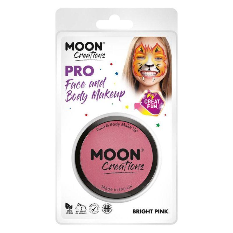 Moon Creations Pro Face Paint Cake Pot Pink Smiffys Moon Creations 21375