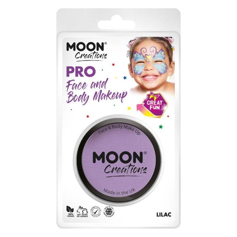 Moon Creations Pro Face Paint Cake Pot Lilac Smiffys Moon Creations 21145