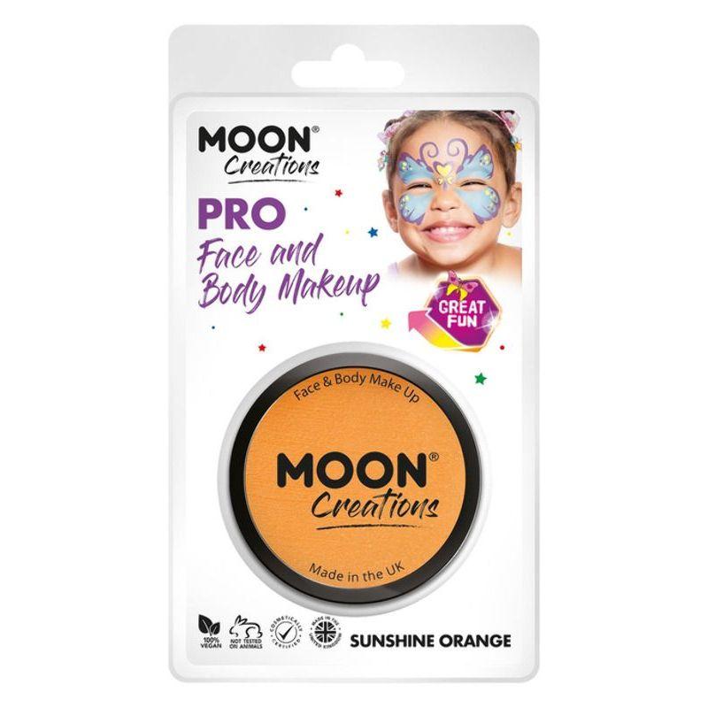 Moon Creations Pro Face Paint Cake Pot Orange Smiffys Moon Creations 21277
