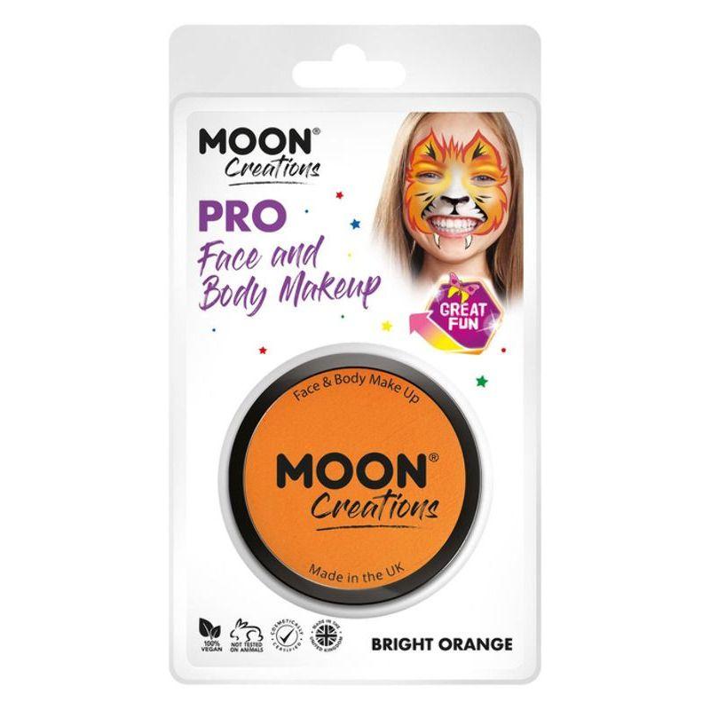 Moon Creations Pro Face Paint Cake Pot Orange Smiffys Moon Creations 21279