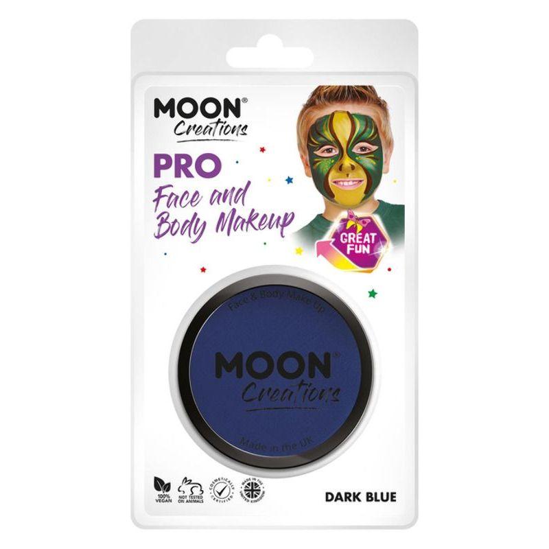 Moon Creations Pro Face Paint Cake Pot Dark Blue Smiffys Hen & Stag Night Fancy Dress 20600